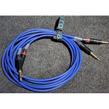 2x 6.3 Jack Male > 2x 6.3 Jack Male twin cable 2x 6.3 Jack Male > 2x 6.3 Jack Male twin cable