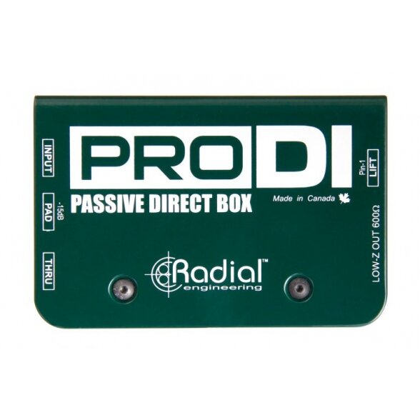 Radial Engineering Pro DI Mono Passive Direct Box Radial Engineering Pro DI Mono Passive Direct Box