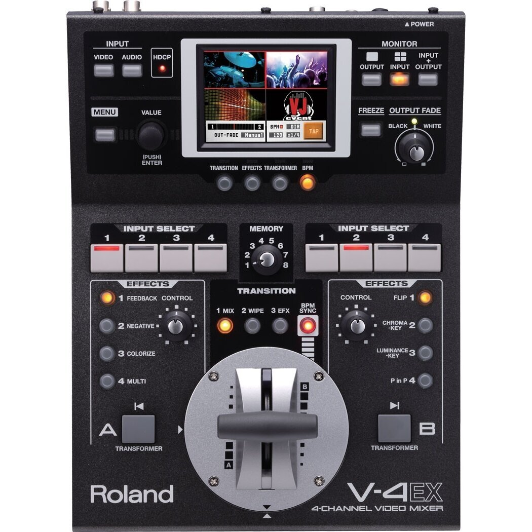 Roland V-4EX 4-Channel Digital Video Mixer with Effects Roland V-4EX 4-Channel Digital Video Mixer with Effects